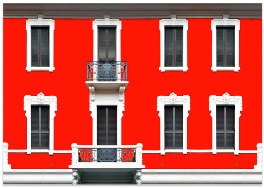 Red European Facade