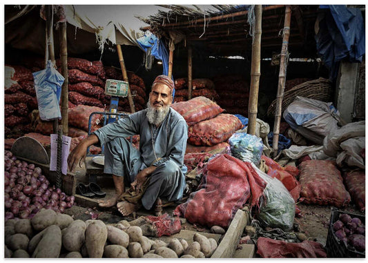 Smiling Market Vendor