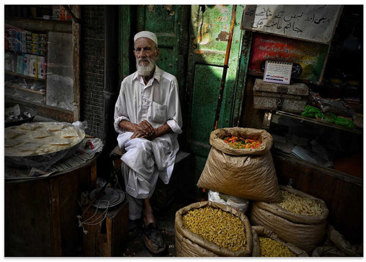 Elderly Shopkeeper's Stall