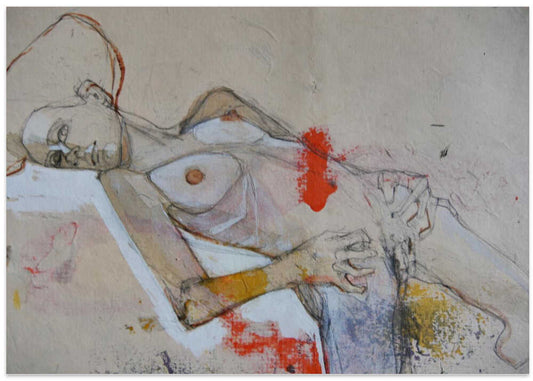 Expressive Reclining Nude