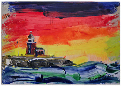 Coastal Sunset Lighthouse