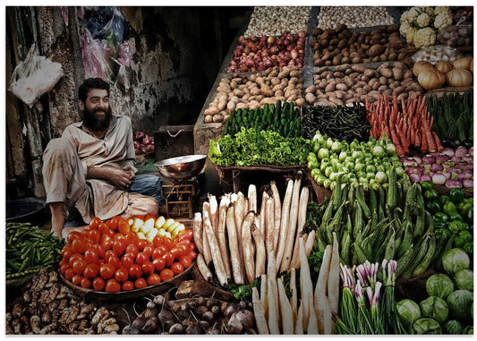 Smiling Market Vendor