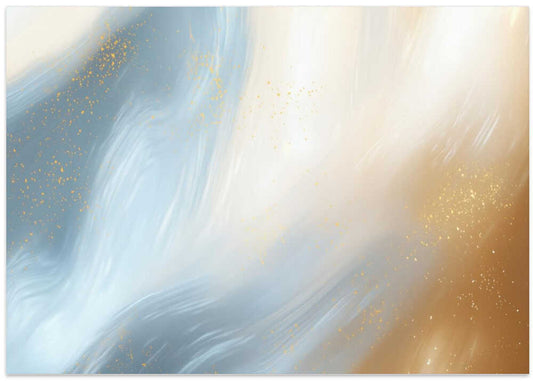Golden Powder Blue Stroke Texture
