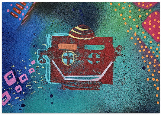 Colorful Robot Character
