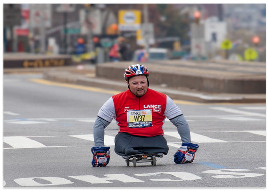 Determined Marathon Racer