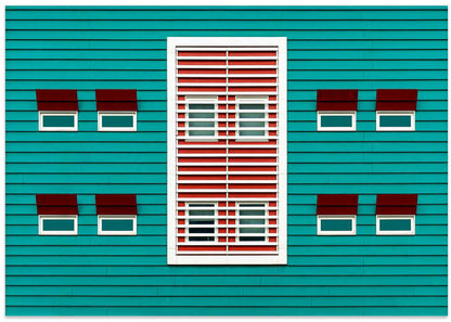 Vibrant Teal Architecture