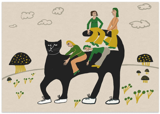 Whimsical Cat Journey