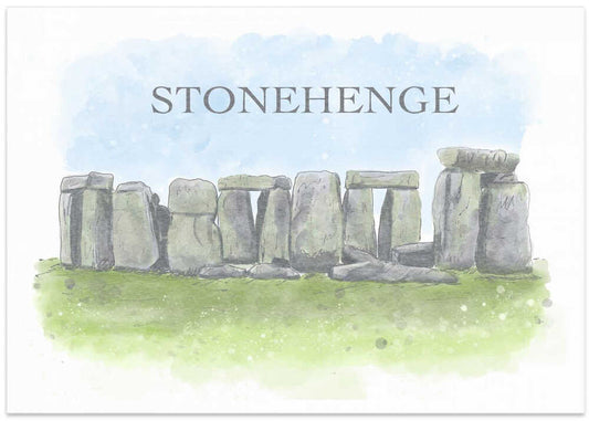 Stonehenge England Watercolor