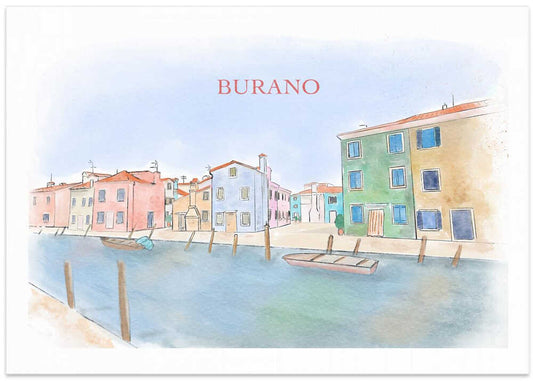Colorful Burano Canal