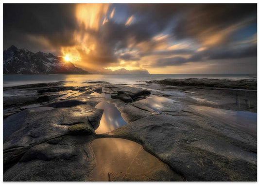 Dramatic Coastal Sunset
