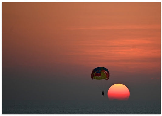 Vibrant Parasail Sunset