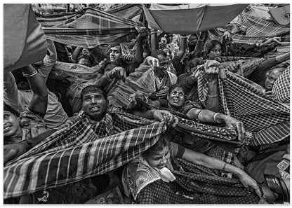 Reaching Faces Crowd