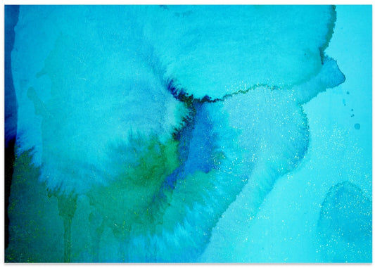 Abstract Blue Green Wash