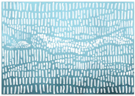 Blue Wavy Abstract