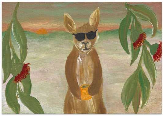 Cool Kangaroo Sunset