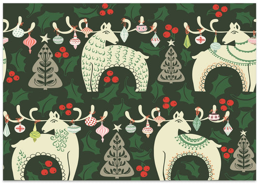 Whimsical Christmas Reindeer