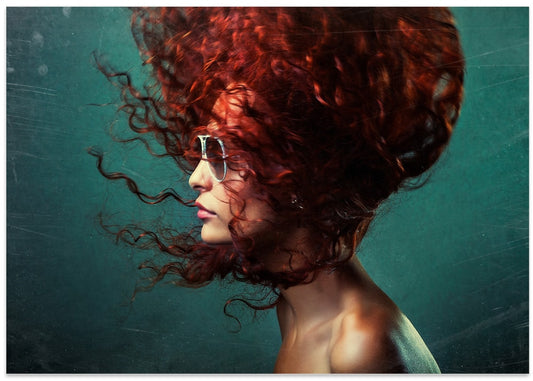 Stylish Red Hair Portrait