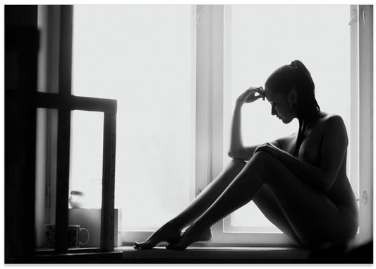 Nude Silhouette At Window