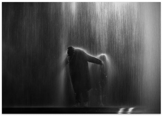 Solitary Figure Rain