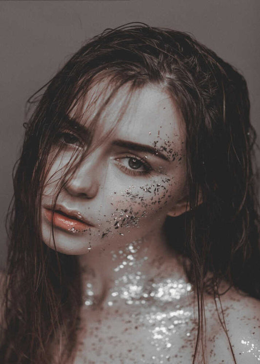 Glitter Woman Portrait