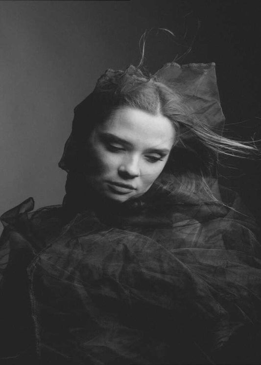 Elegant Woman in Veil