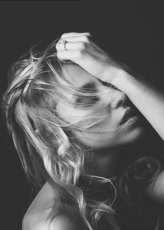 Mysterious Blonde Portrait