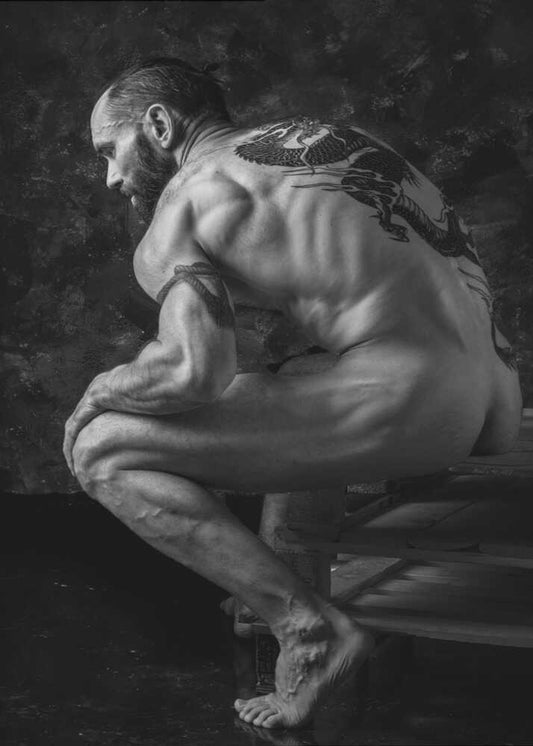 Contemplative Male Nude