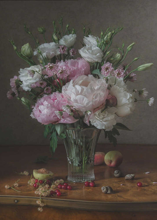 Peonies and Summer Fruit