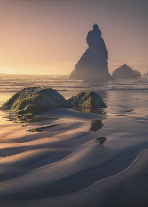 Misty Sea Stack Morning