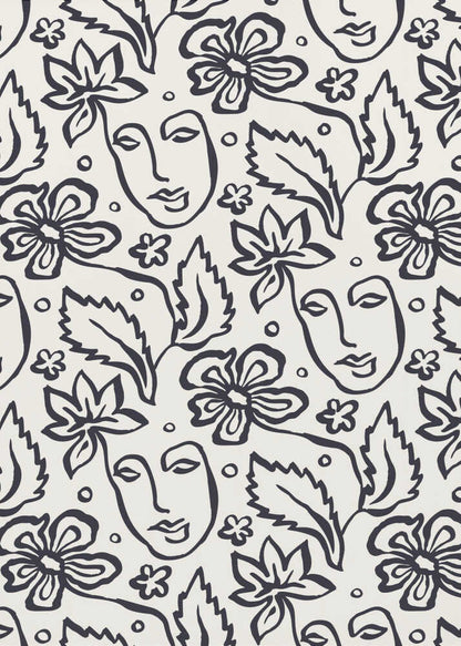 Abstract Floral Faces