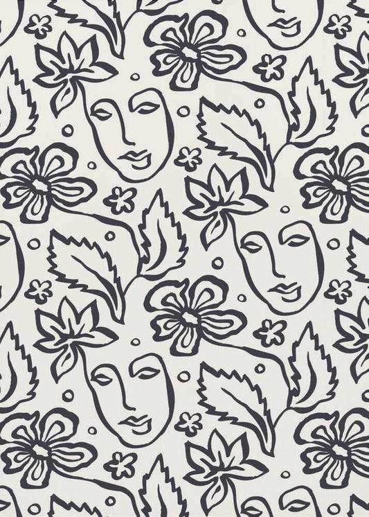 Abstract Floral Faces