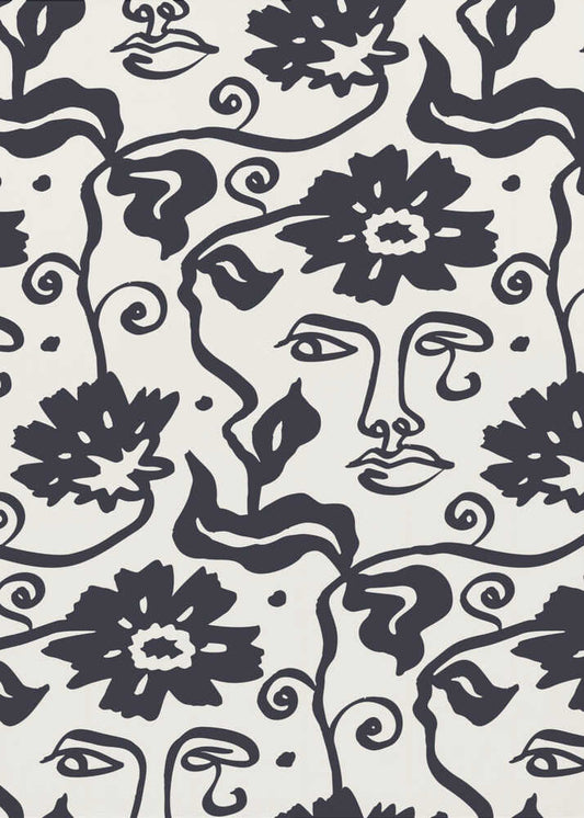 Abstract Faces Bloom