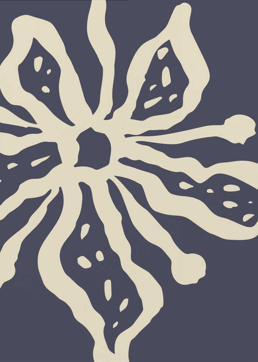 Modern Indigo Bloom