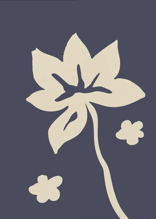 Minimalist Cream Flower