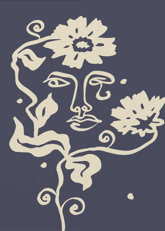 Serene Floral Gaze
