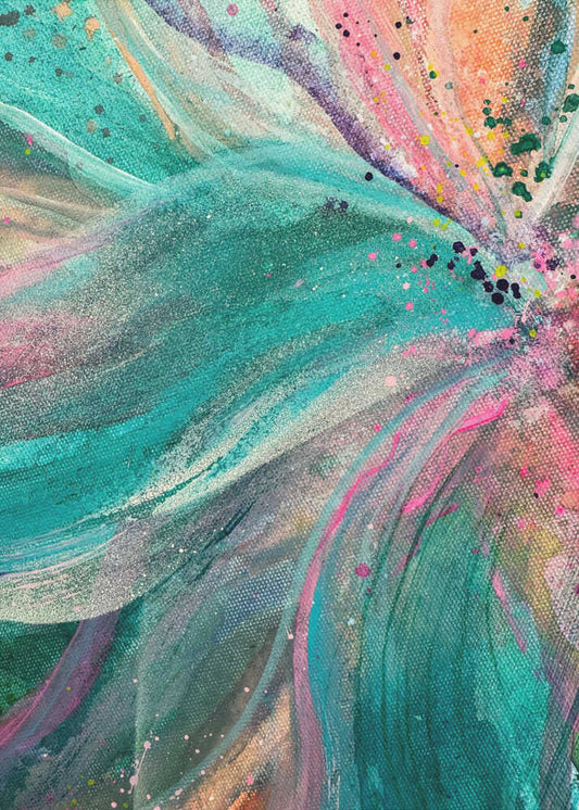 Vibrant Abstract Bloom