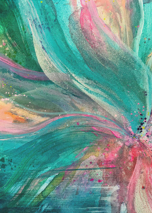 Vibrant Floral Abstract