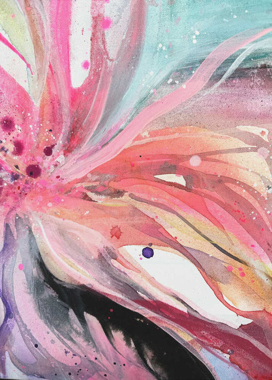 Vibrant Abstract Bloom
