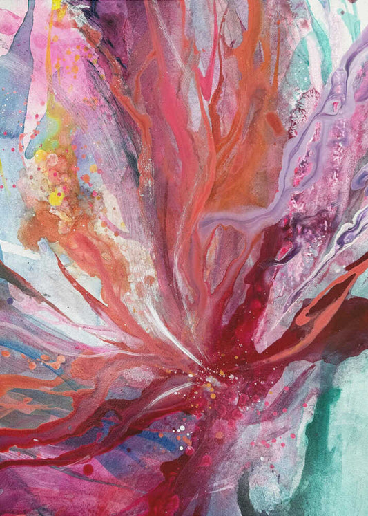 Vibrant Abstract Bloom