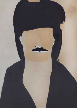 Abstract Man with Mustache