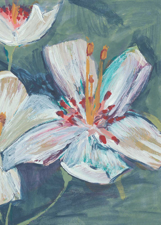 Abstract Hand painted Lily by Alyssa Hamilton Art