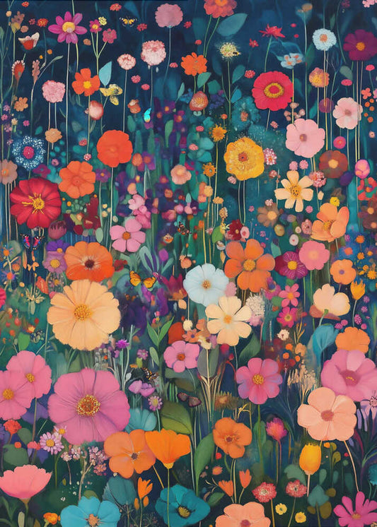 Colorful Flower Field