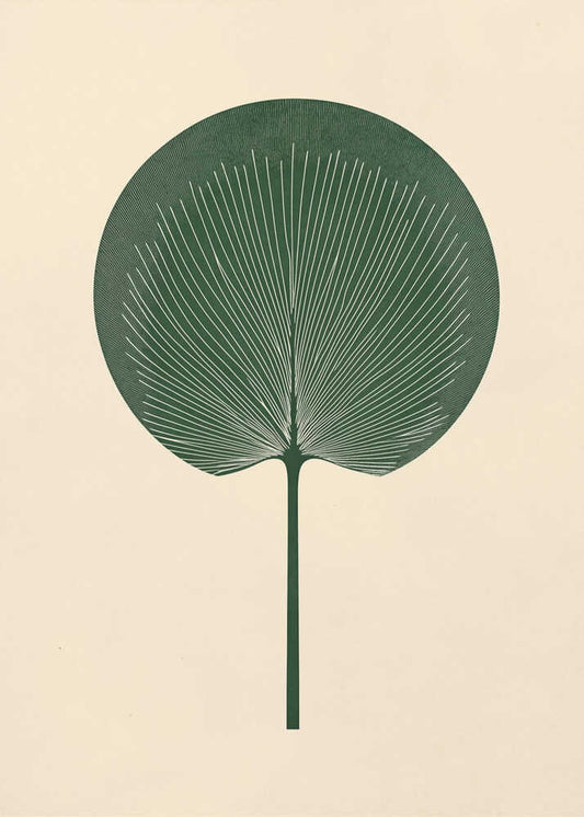 Elegant Green Palm Leaf