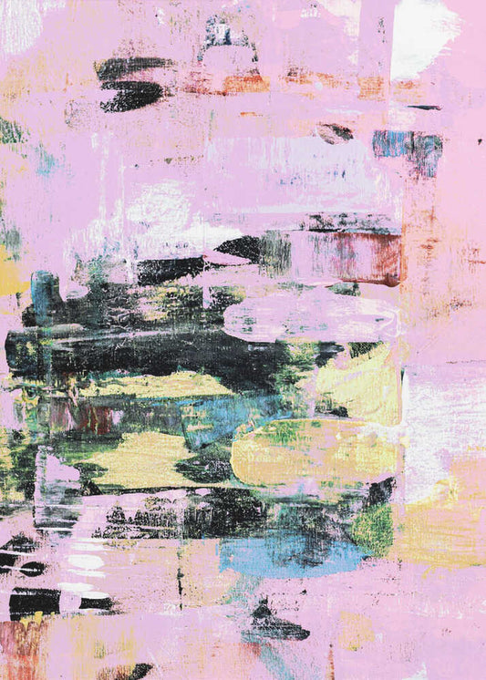 Expressive Brushstrokes With A Pastel Color