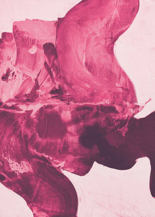 Dynamic Dark Red Brushstrokes