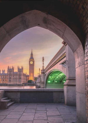 Big Ben Archway Sunset