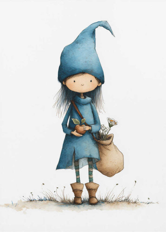 Little Blue Hat Girl