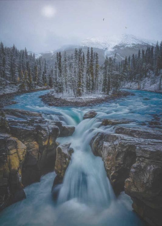 Turbulent cold water