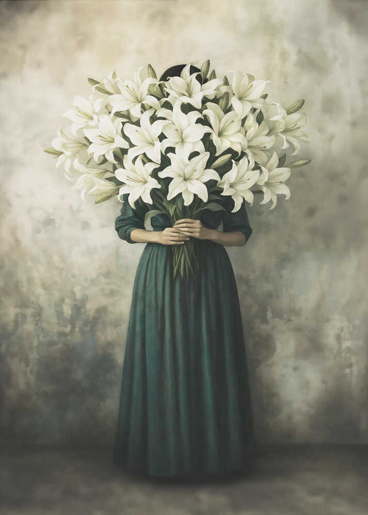 White Lilies Woman