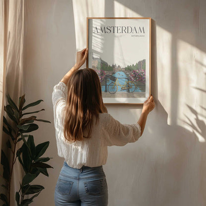 Amsterdam Travel Poster